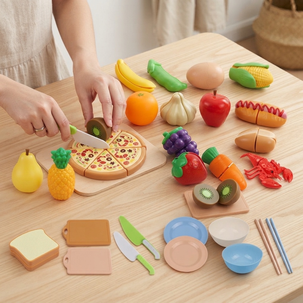 Kitchen Kids Baking Set - Juguete de Comida de Imitación Montessori