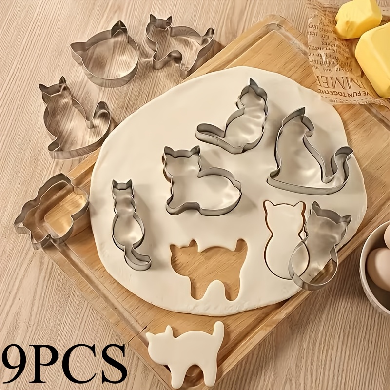 Baking Kitchen Set - Juego de 9 cortadores de galletas,