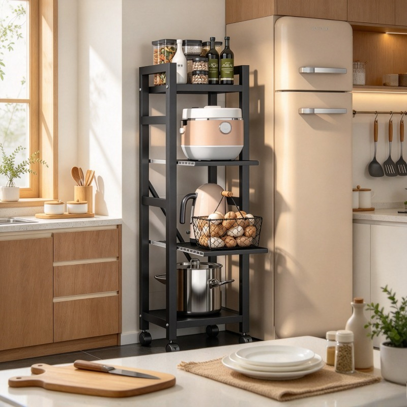 Kitchen Baking Cart - Estante de cocina extraíble, estante para