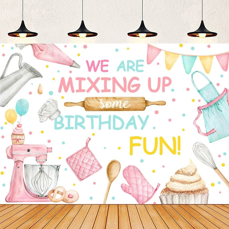 Fondo de fotografía de cumplea - Kitchen Baking Background reseña y precio